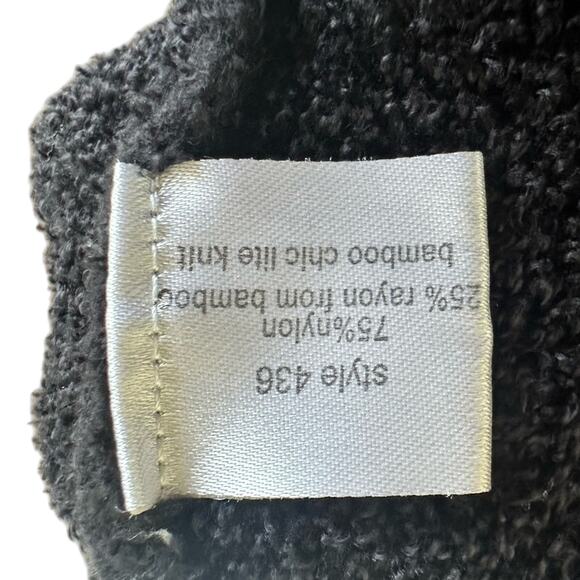 Barefoot Dreams BeCozyChic Lite® Island Wrap - Black - L/XL EUC - Picture 10 of 11